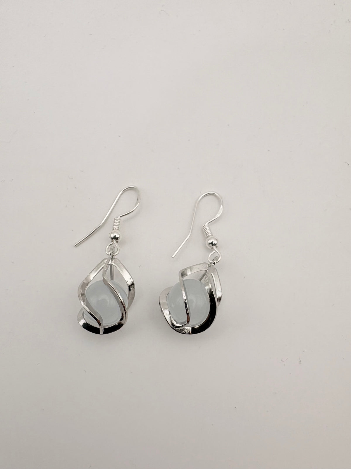 Silver Wrapped Earrings